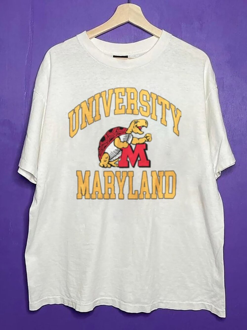 Vintage University of Maryland Terrapins Football Athletics Shirt, NCAA Shirt
